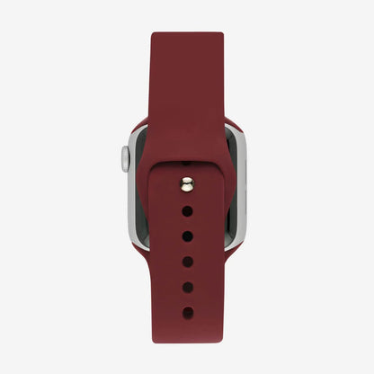Mürdüm Silikon Kordon - Apple Watch Uyumlu (S/M – M/L)