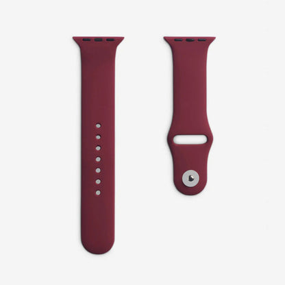 Mürdüm Silikon Kordon - Apple Watch Uyumlu (S/M – M/L)