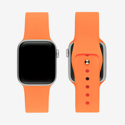 Turuncu Silikon Kordon - Apple Watch Uyumlu (S/M – M/L)