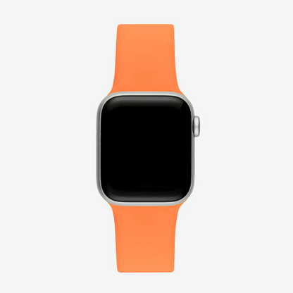 Turuncu Silikon Kordon - Apple Watch Uyumlu (S/M – M/L)