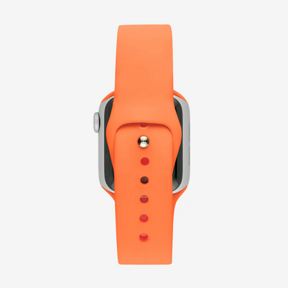 Turuncu Silikon Kordon - Apple Watch Uyumlu (S/M – M/L)