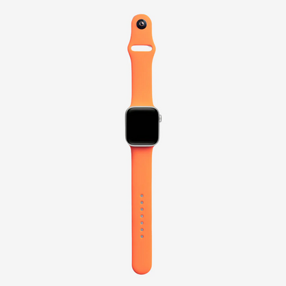 Turuncu Silikon Kordon - Apple Watch Uyumlu (S/M – M/L)