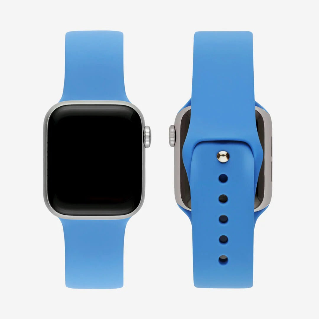 Mavi Silikon Kordon - Apple Watch Uyumlu (S/M – M/L)