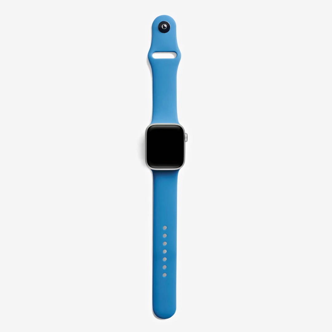 Mavi Silikon Kordon - Apple Watch Uyumlu (S/M – M/L)