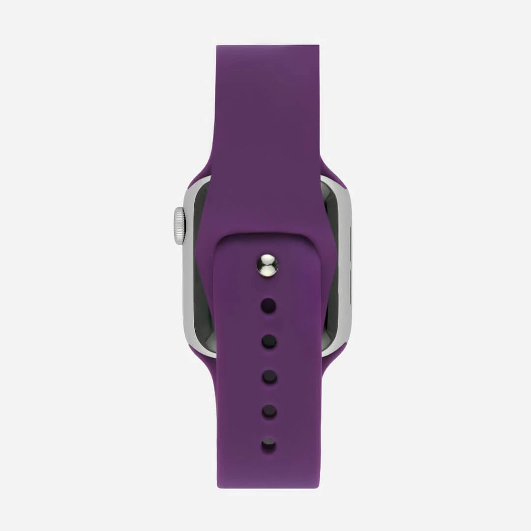 Mor Silikon Kordon - Apple Watch Uyumlu (S/M – M/L)