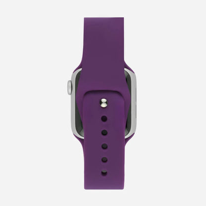 Mor Silikon Kordon - Apple Watch Uyumlu (S/M – M/L)