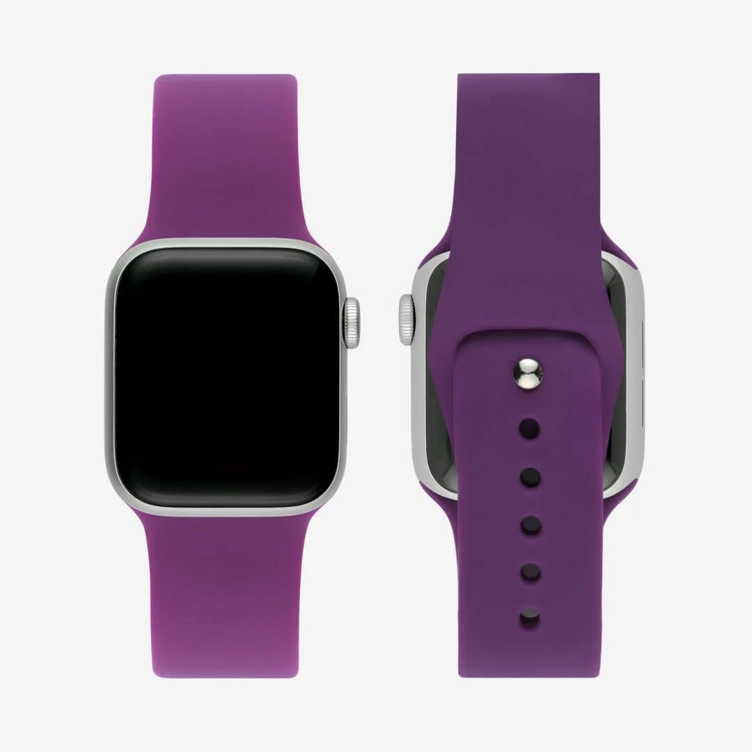 Mor Silikon Kordon - Apple Watch Uyumlu (S/M – M/L)