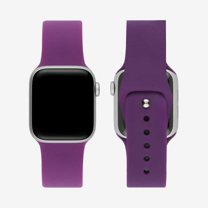 Mor Silikon Kordon - Apple Watch Uyumlu (S/M – M/L)