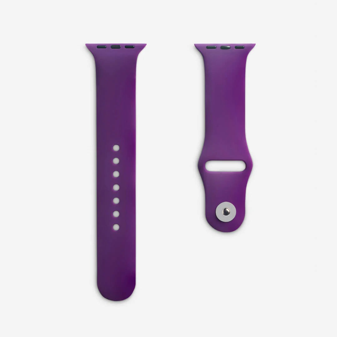 Mor Silikon Kordon - Apple Watch Uyumlu (S/M – M/L)