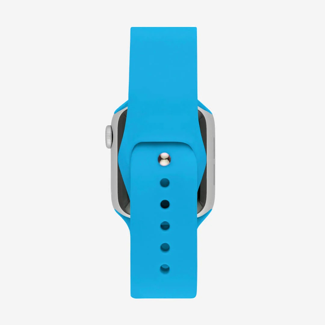 Sörf Mavi Silikon Kordon - Apple Watch Uyumlu (S/M – M/L)