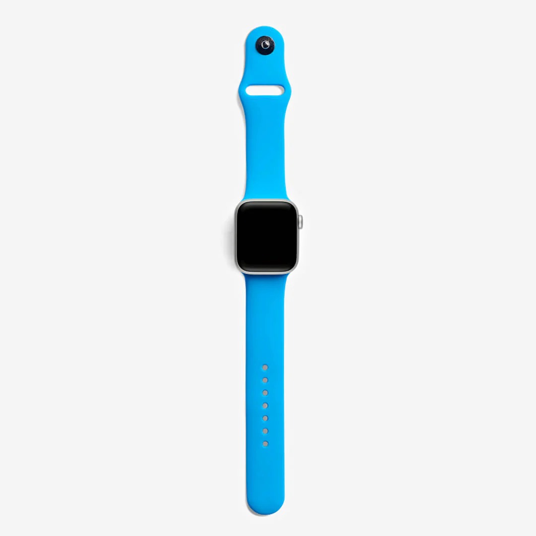 Sörf Mavi Silikon Kordon - Apple Watch Uyumlu (S/M – M/L)