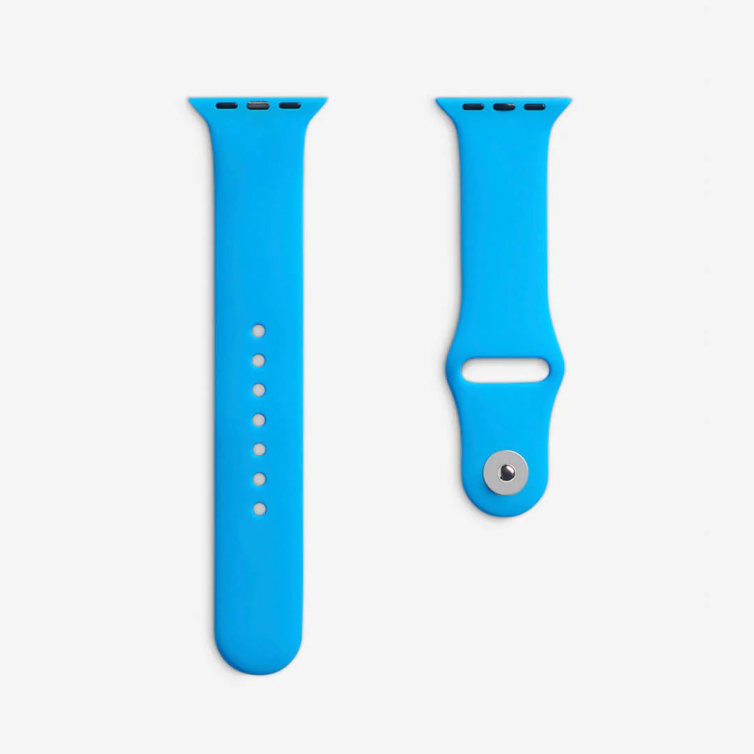 Sörf Mavi Silikon Kordon - Apple Watch Uyumlu (S/M – M/L)