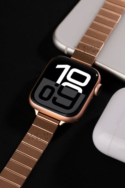 Arkon Serisi Retro Çelik Kordon - Apple Watch Uyumlu (5 Renk Seçimli)