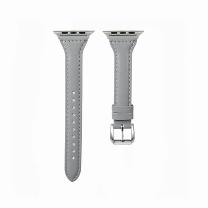Leris Serisi Deri Apple Watch Kordonu - İnce ve Zarif Tasarım