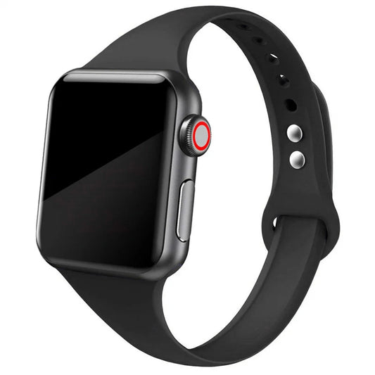 Sira Serisi Slim Silikon Kordon - Apple Watch Uyumlu