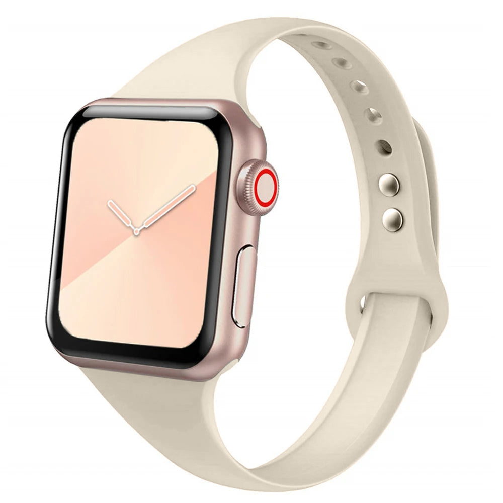 Sira Serisi Slim Silikon Kordon - Apple Watch Uyumlu